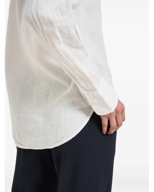 Roy Rogers White Patch-Pocket Button-Up Shirt