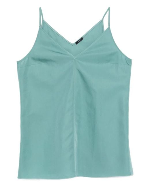 Top con cuello en V Joseph de color Blue