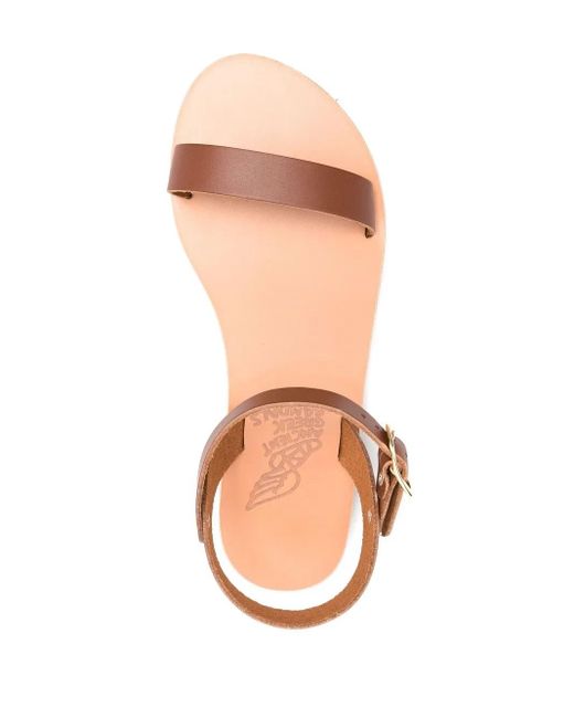 Ancient Greek Sandals Brown Drama Leather Sandals