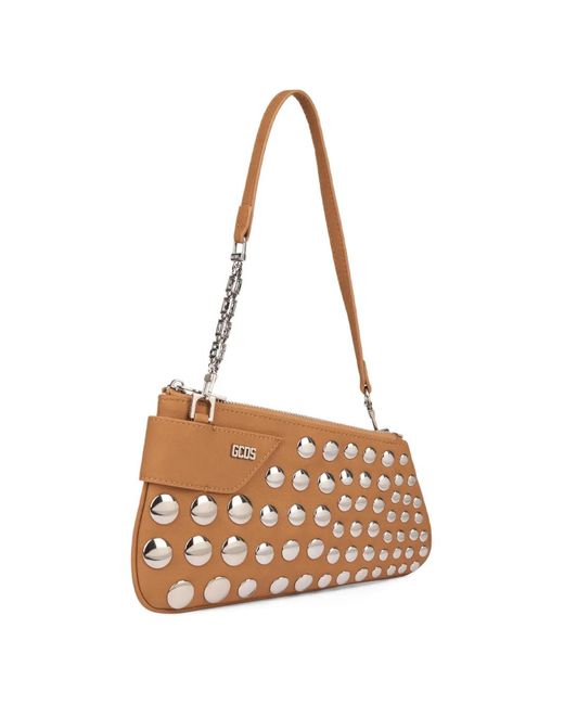 Gcds White Comma Notte Shoulder Bag