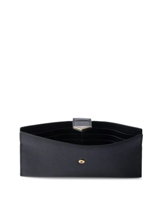 Prada Black Triangle-Logo Wallet