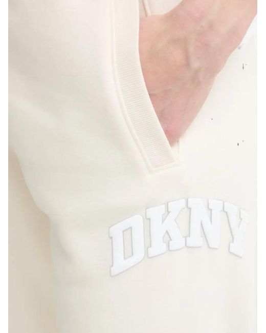 DKNY Natural Jogginghose Mit Logo-Patch