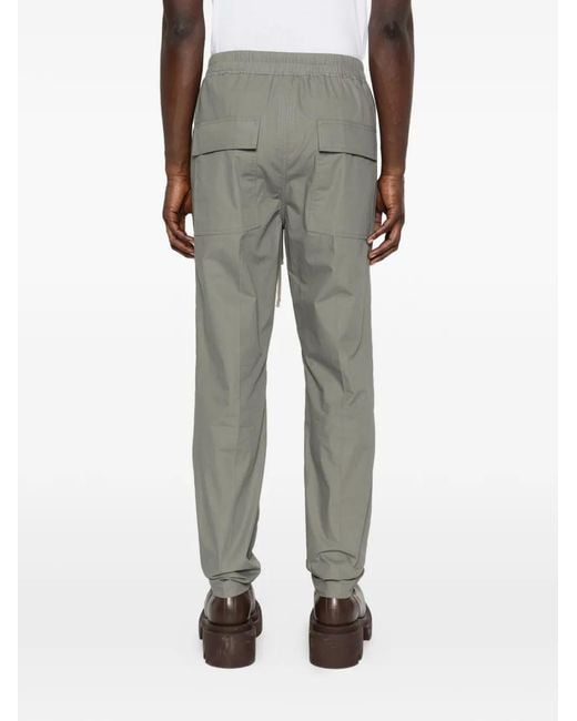 Rick Owens Gray Drawstring Trousers for men