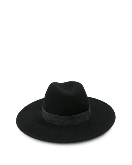 Borsalino Black Deva Fedora Hat