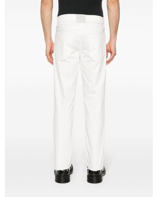 Lanvin Straight Jeans in het White voor heren
