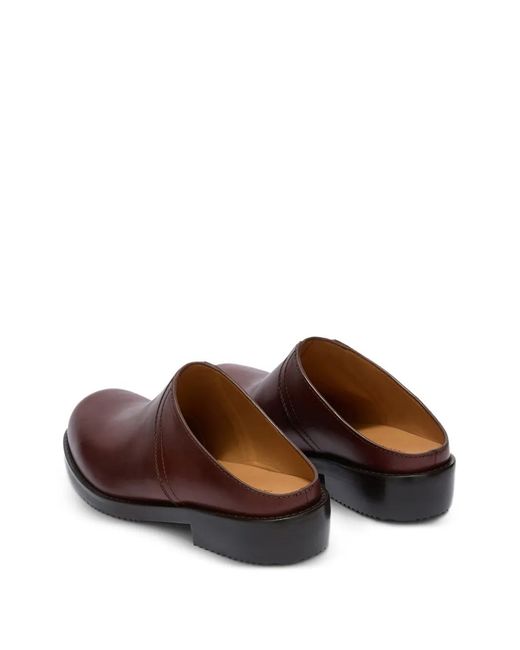 Dries Van Noten Brown Leather Clogs for men