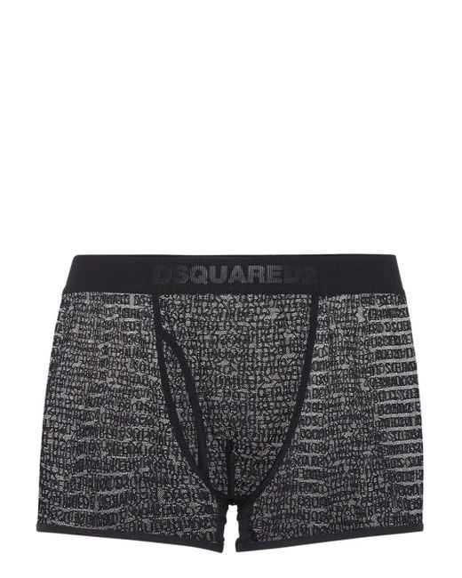 Bóxer Con Logo DSquared² de hombre de color Black