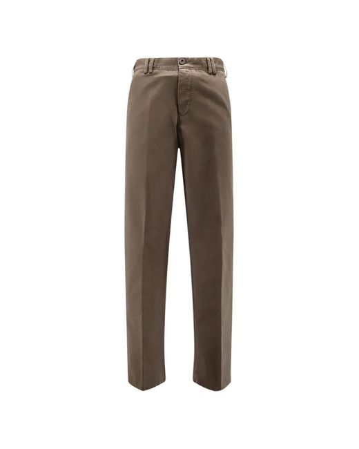 PT Torino Gray Reworked Michael Deluxe Cotton Trousers for men