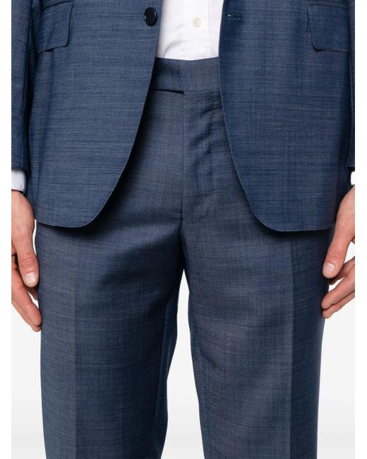 メンズ Canali ウール スーツ Blue