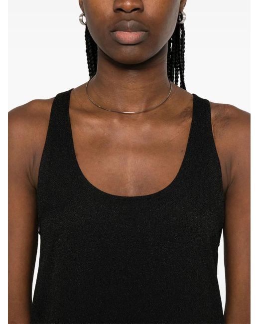 Totême  Mouwloze Midi-Jurk in het Black