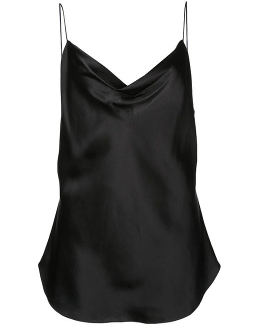 Débardeur Marta En Soie Cinq À Sept en coloris Black