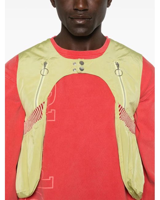Charlie Constantinou Yellow Technical Gilet for men
