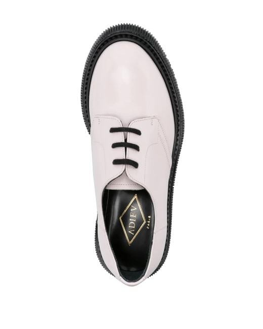 Adieu White Type 132 Leather Derby Shoes