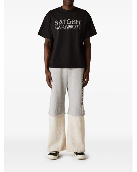 Satoshi Nakamoto Studded Logo T-Shirt in Black for Men | Lyst