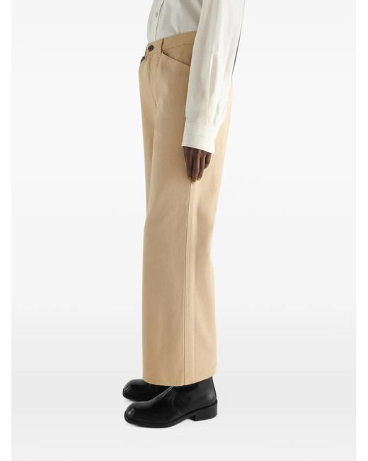Lemaire Natural Flared Five-Pocket Pants