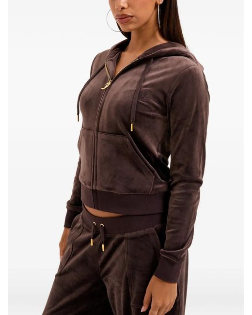 Juicy Couture Brown Robertson Textured Hoodie