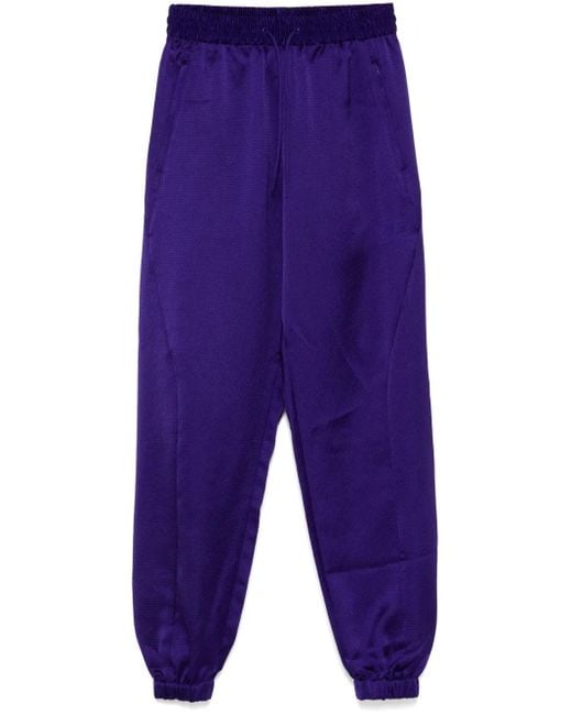 Y-3 Blue Logo-Print Track Pants