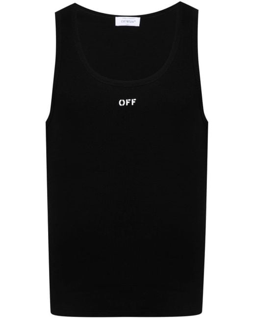 Off-White c/o Virgil Abloh Tanktop Met Logoprint in het Black voor heren