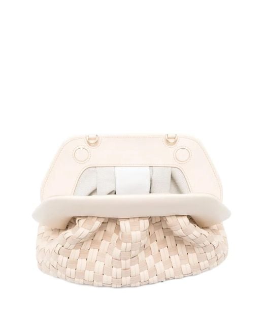 THEMOIRÈ Natural Gewebte Clutch
