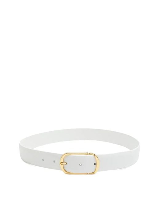 メンズ Andersons Leather Belt White