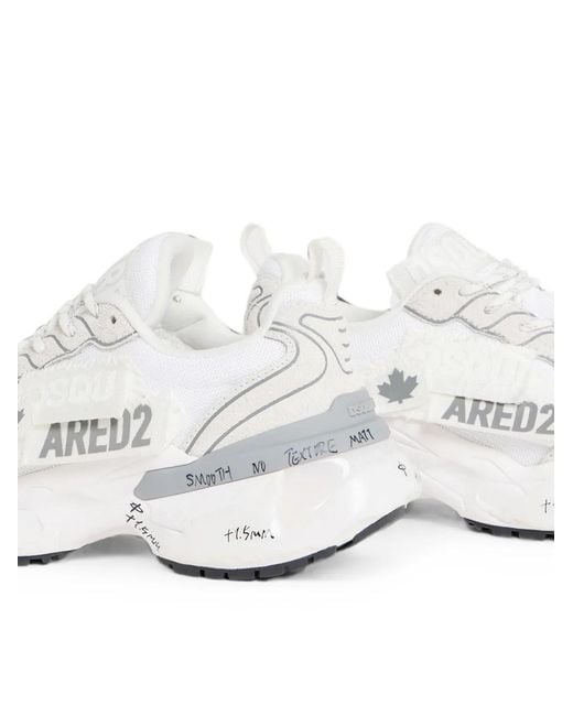 DSquared² White Faster Sneakers for men