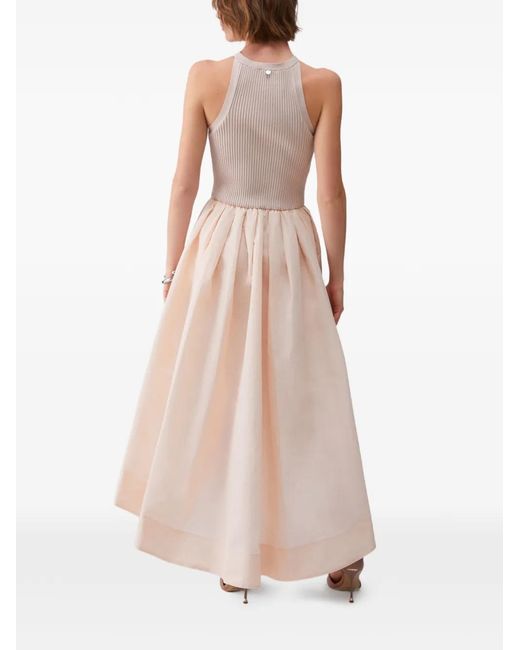 Liu Jo Pink Long Taffeta Dress