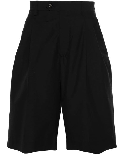 Shorts sartoriali con pinces di Lardini in Black da Uomo