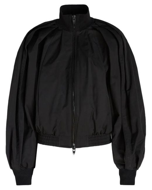 Lardini Black Zip-Up Bomber Jacket