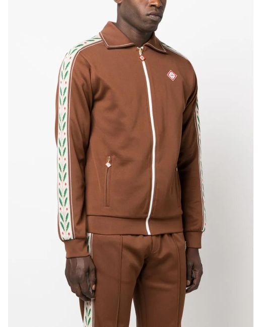 Casablanca Brown Zip Jacket for men