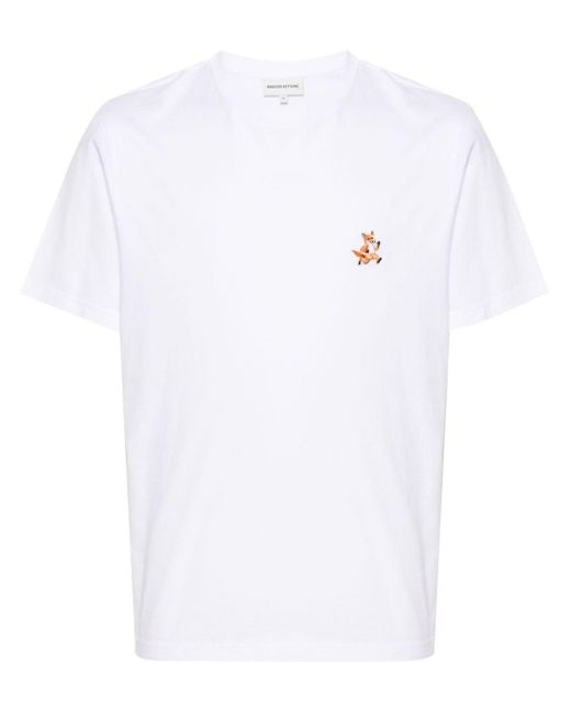 T-Shirt Speedy Fox di Maison Kitsuné in White da Uomo