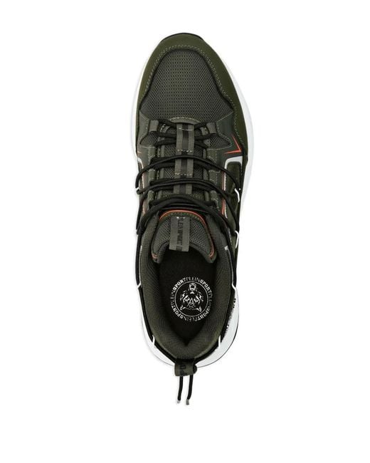 Philipp Plein Black Panelled Lace-Up Sneakers