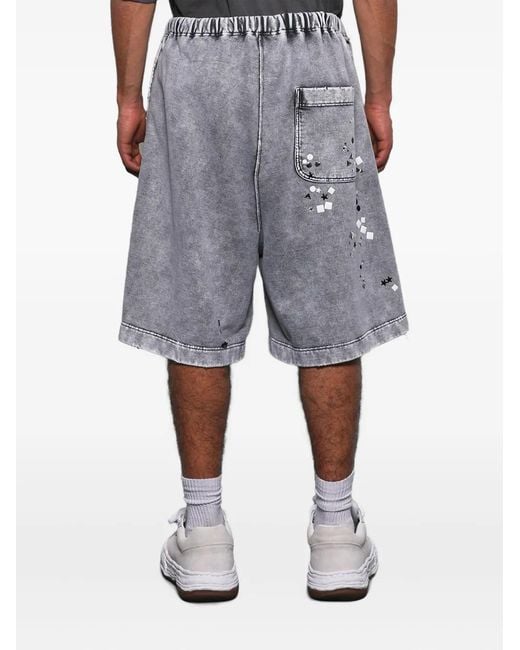Maison Mihara Yasuhiro Embellished Shorts in Grey for Men | Lyst
