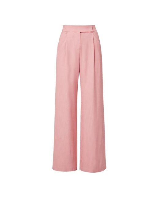 Veronica Beard Pink Marbeau Trousers