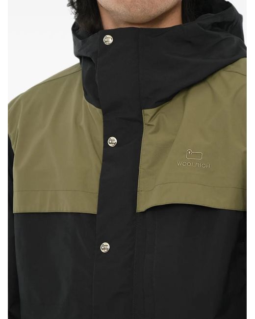 Woolrich Black Freedom Hooded Parka for men