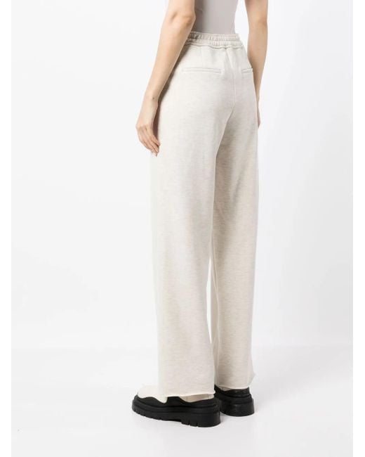 Goen.J White Twill Straight-Leg Trousers