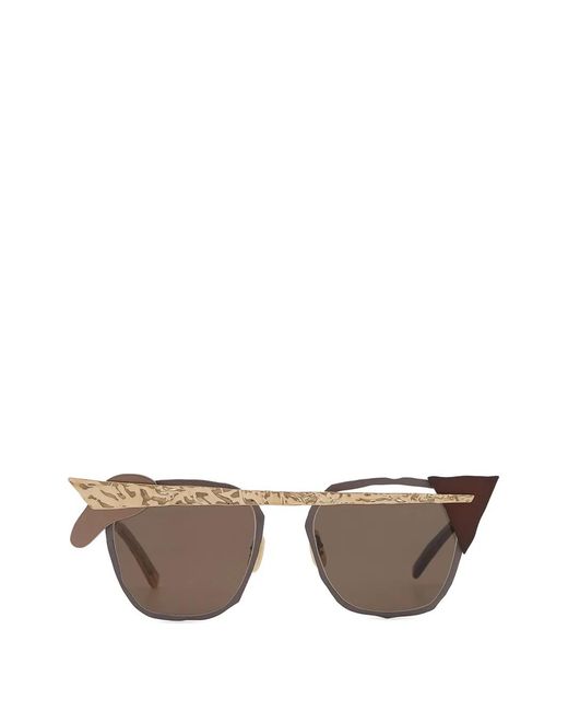MASAHIROMARUYAMA Brown Mm-0093 Asymmetric Sunglasses