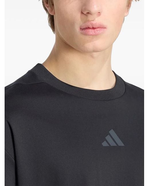 Adidas Black Z.N.E. Loose-Fit T-Shirt for men