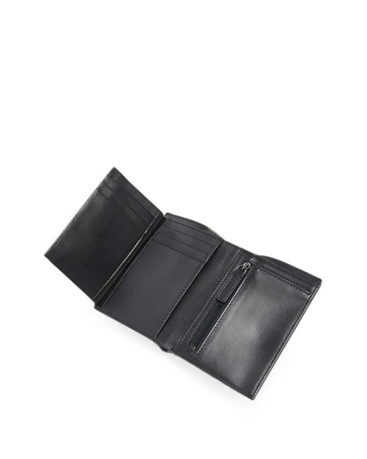 Lancel Black Leon Monogram-Embossed Leather Wallet for men