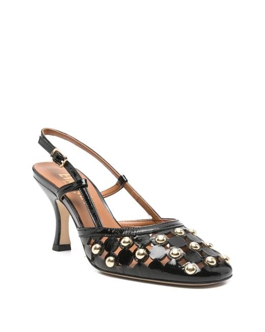 Evaluna Metallic Escarpins Cloutés À Bout Rond