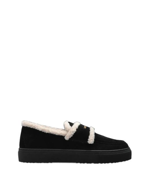 Inuikii Black Shearling Loafer Loafers