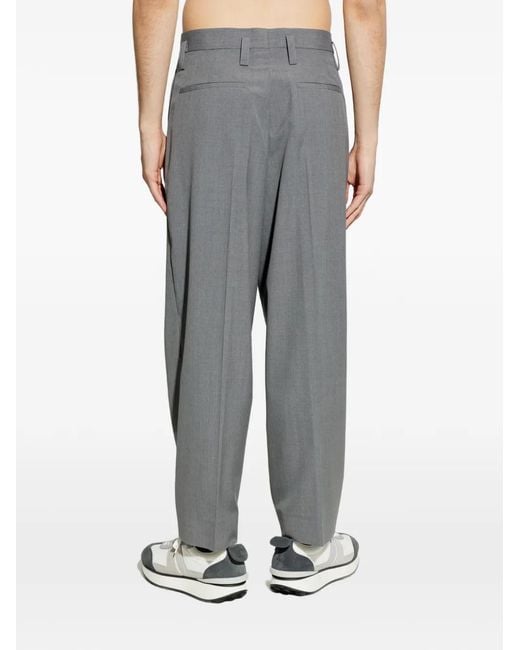 Jil Sander Gray Pleated Trousers for men
