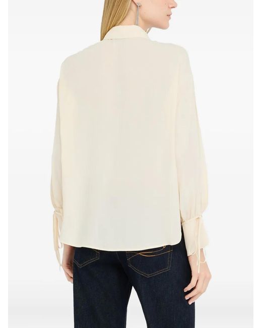 Liu Jo Natural Tie-Cuff Shirt