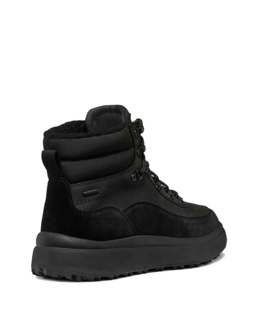Geox Black Granito Grip Padded Lace-Up Sneakers for men