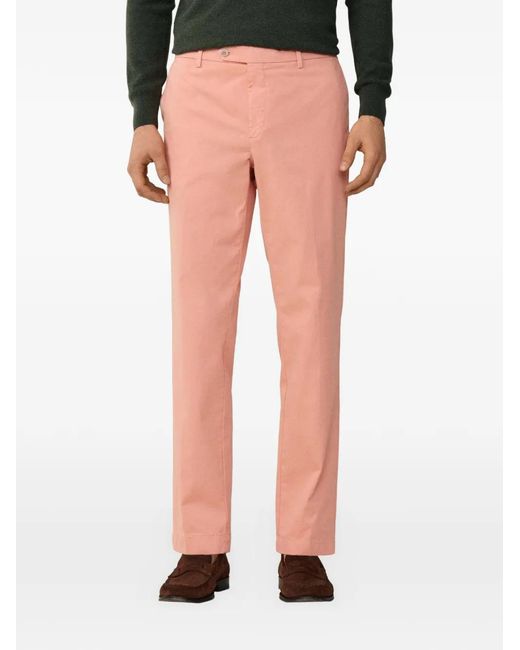 Hackett Orange Sanderson Tailored-Fit Trousers for men