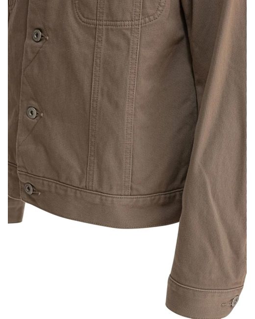 Giacca Con Colletto Alla Coreana di Nonnative in Brown da Uomo