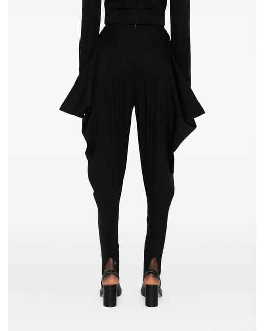 Burc Akyol Black Foot-Strap Stirrup Trousers