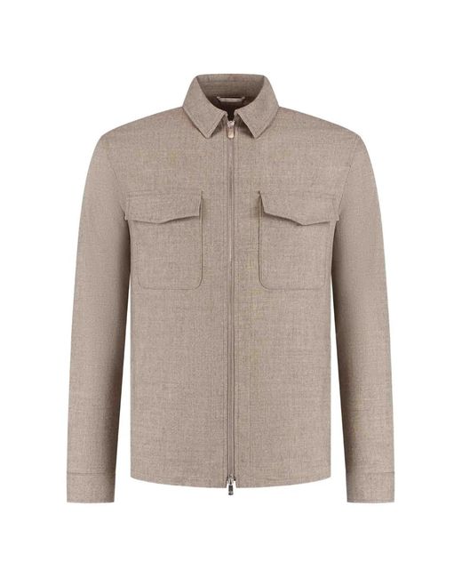 Marco Pescarolo Gray Veste Zippée À Poche Poitrine for men