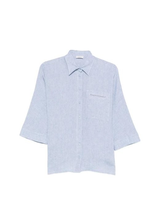 Peserico Blue Button Shirt