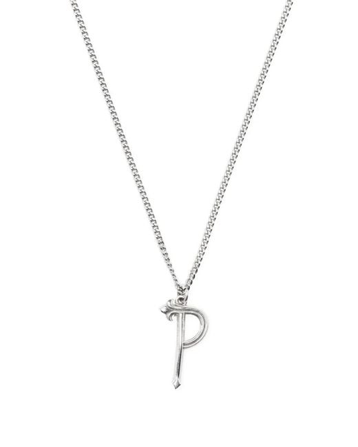 Emanuele Bicocchi Metallic Alphabet Pendant Necklace