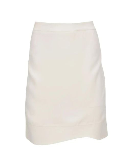 Tom Ford White Minijupe À Bords Texturés